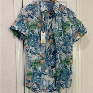Izod Saltwater - Men's Tropical Print Shirt